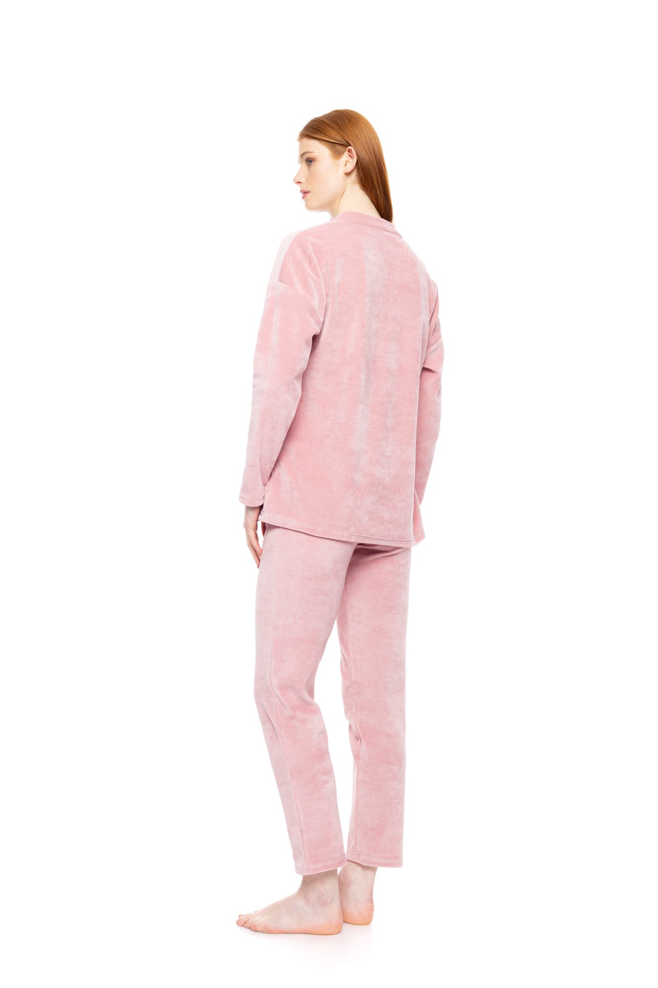 HOMEWEAR ΒΕΛΟΥΔΙΜΟ ΣΕ ΡΟΖ ΑΠΟΧΡΩΣΗ