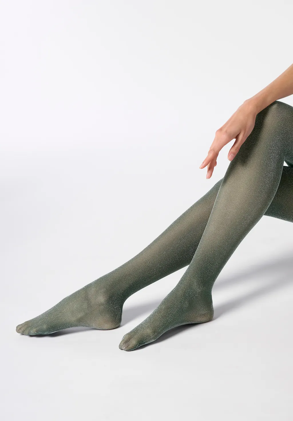 ΚΑΛΣΟΝ OROBLU ΠΡΑΣΙΝΟ ΜΕ LUREX 40 DEN