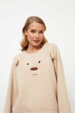 ΠΥΤΖΑΜΑ FLEECE ΜΕ ΣΧΕΔΙΟ ARUELLE