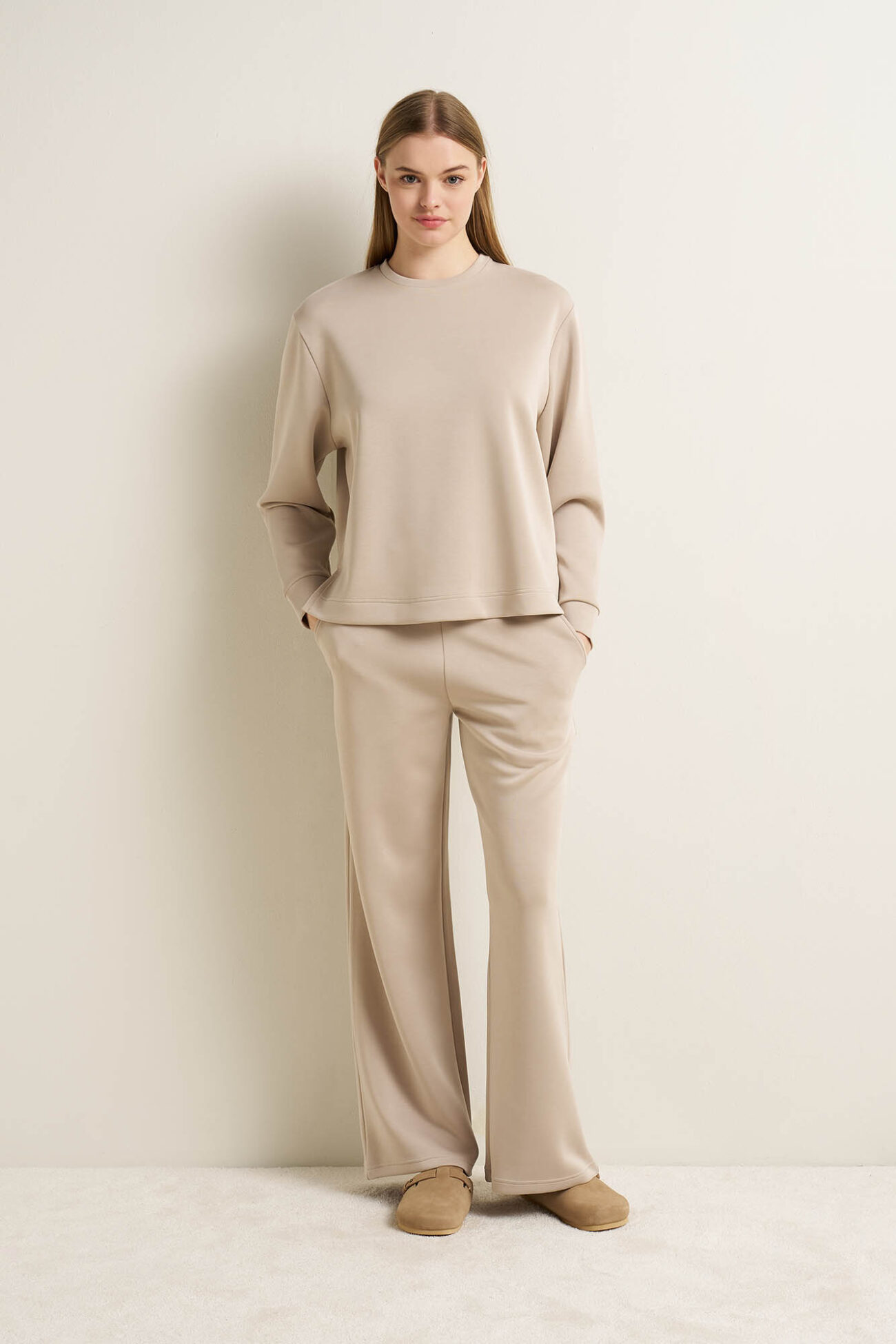 MINIMAL ELAGANCE ΣΕΤ ΦΟΡΜΑΣ ΑΠΑΛΟ BEIGE & ΚΑΦΕ