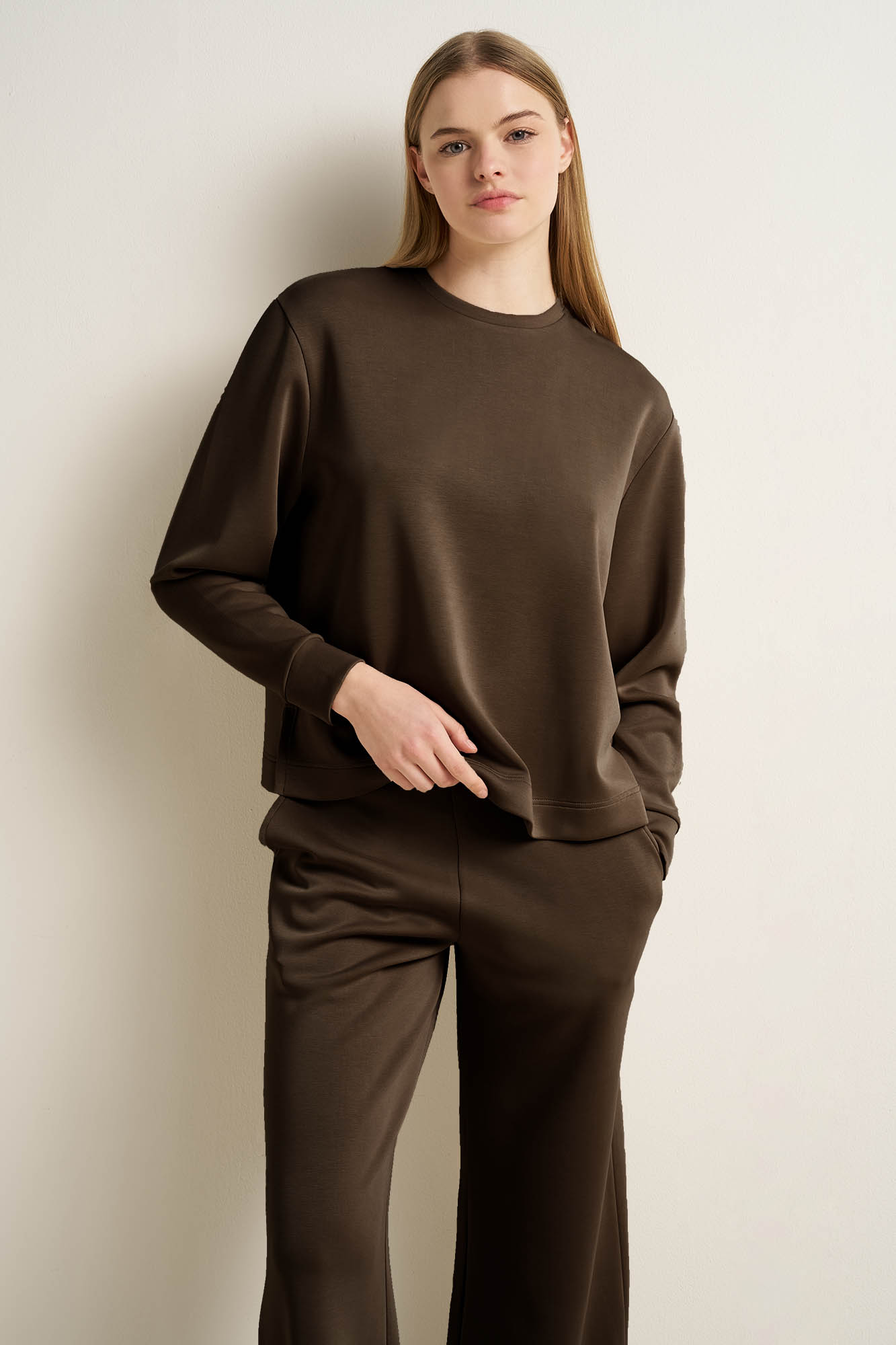 MINIMAL ELAGANCE ΣΕΤ ΦΟΡΜΑΣ ΑΠΑΛΟ BEIGE & ΚΑΦΕ