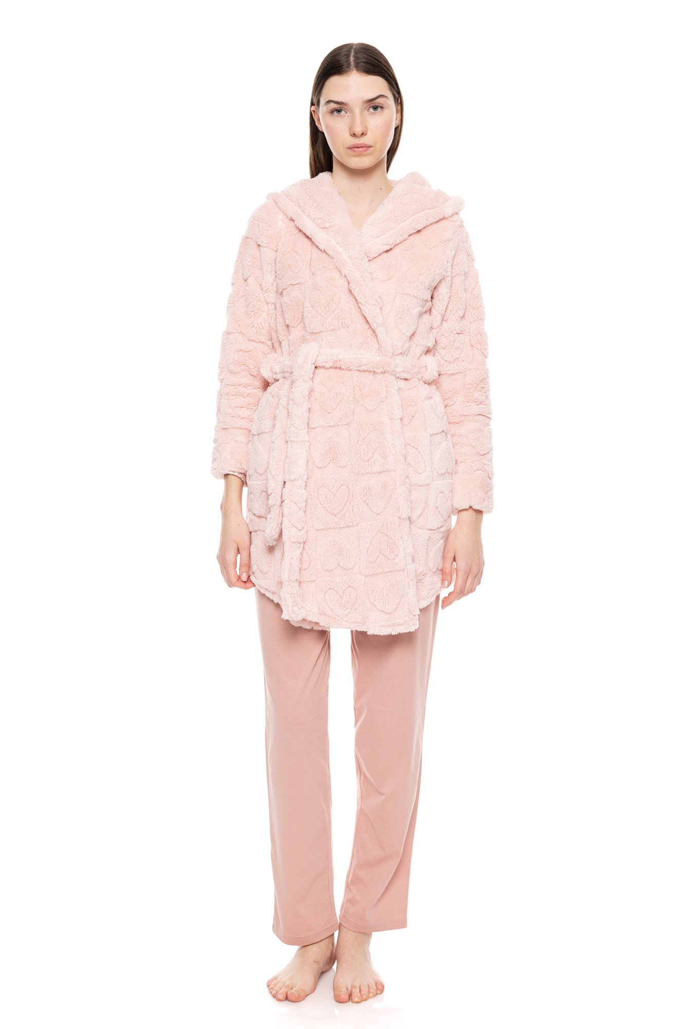ΡΟΜΠΑ ΚΟΝΤΗ FLEECE PINK LABEL ΡΟΖ