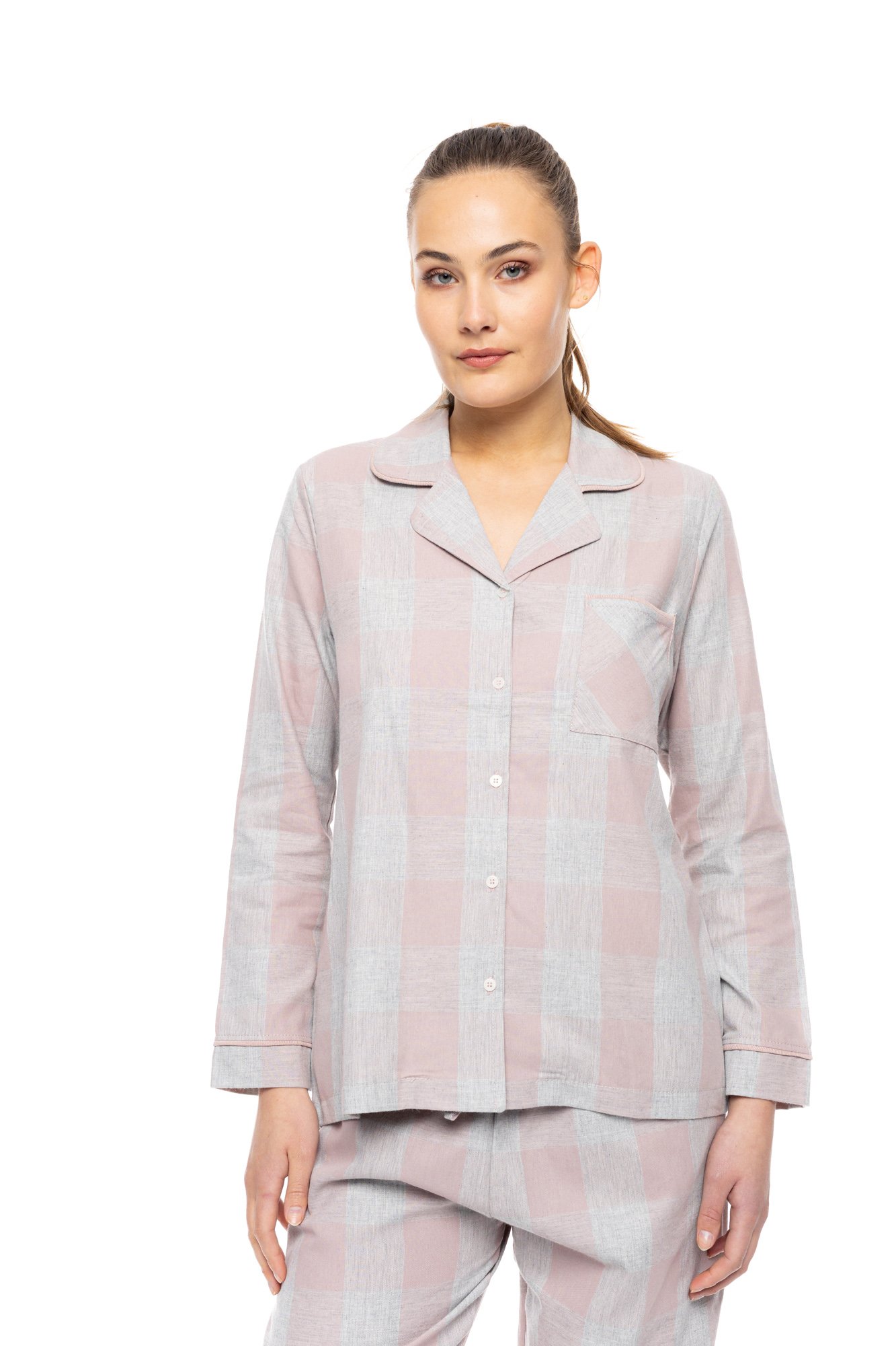 ΚΟΥΜΠΩΤΗ ΠΙΤΖΑΜΑ ΧΕΙΜΕΡΙΝΗ 100% ΒΑΜΒΑΚΙ PINK LABEL